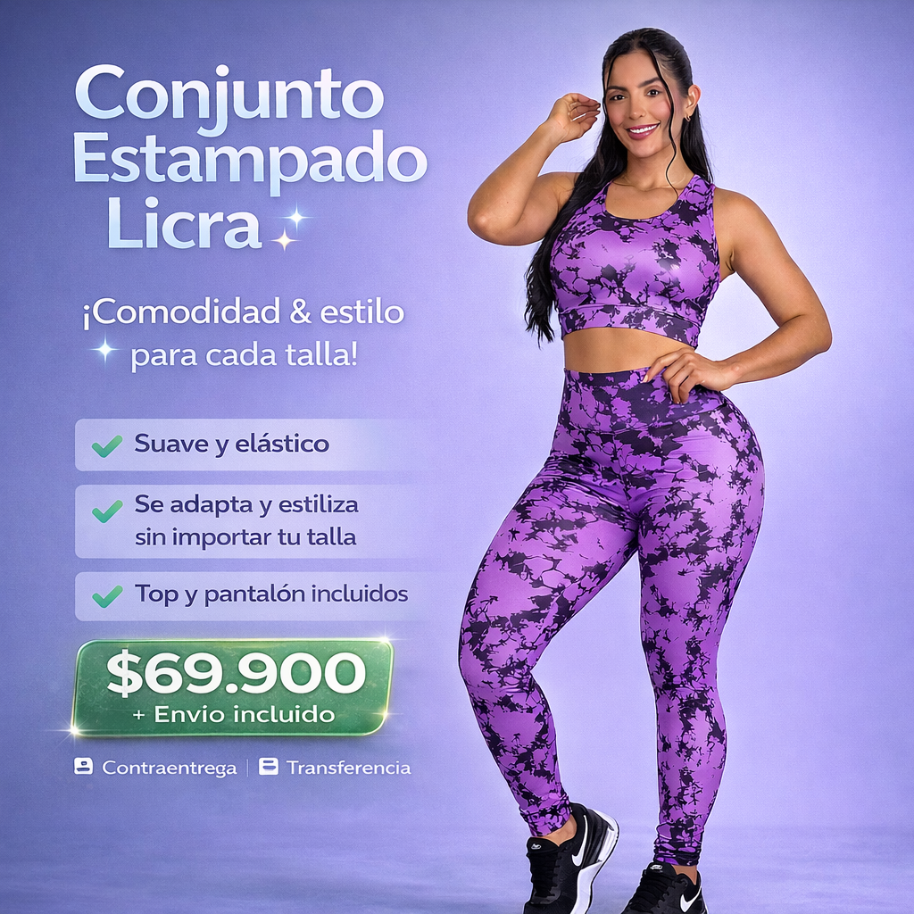 Conjunto Estampado licra