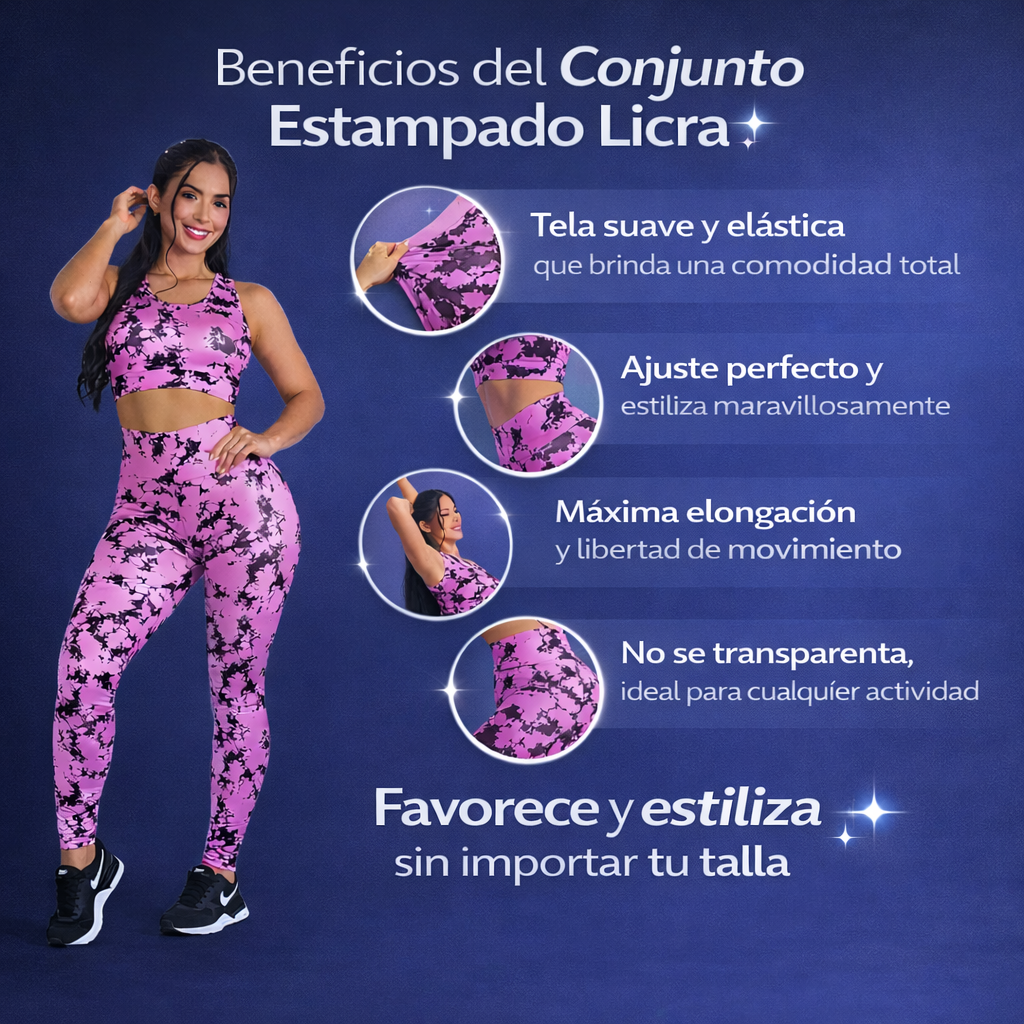 Conjunto Estampado licra