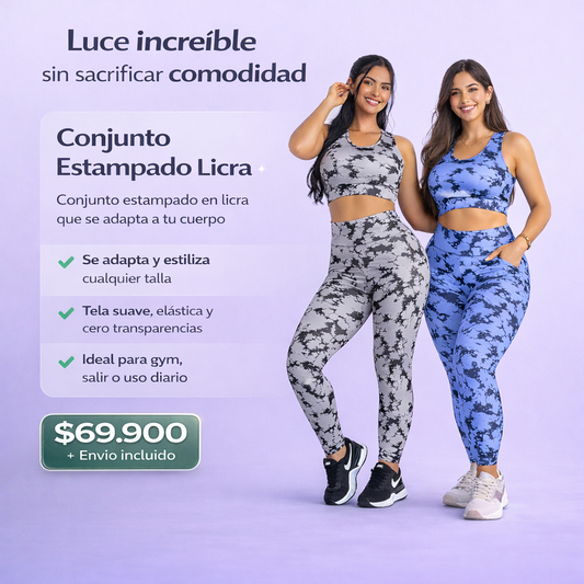 Conjunto Estampado licra